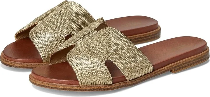MIA Perri Women's Sandals Soft Gold : 6 M, Faux Leather