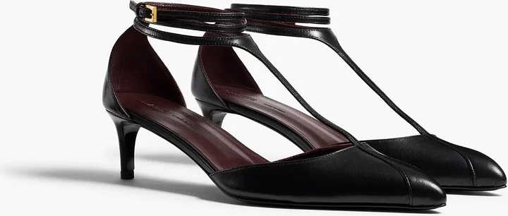 Mia Pump in Black Leather - Image 2