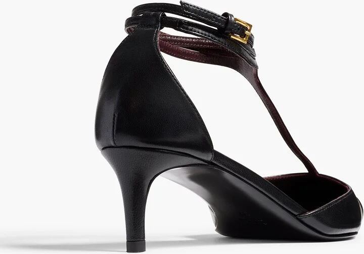 Mia Pump in Black Leather - Image 3