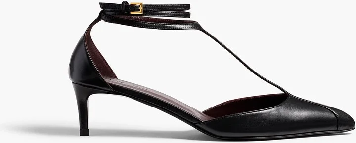 Mia Pump in Black Leather