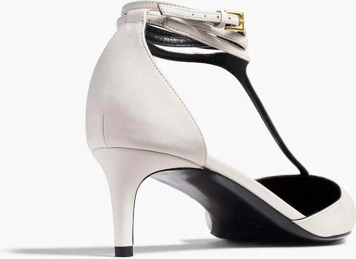 Mia Pump in Optic White Leather - Image 3