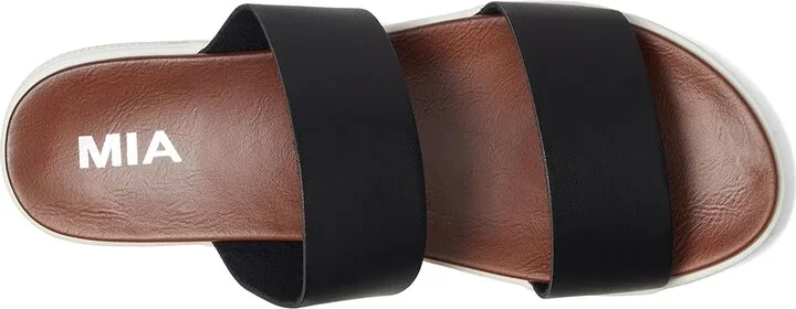 MIA Saige Women's Sandals Black : 9 M, Faux Leather - Image 2