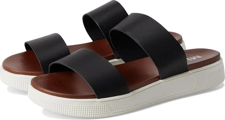 MIA Saige Women's Sandals Black : 9 M, Faux Leather