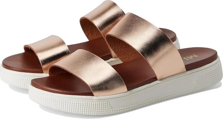 MIA Saige Women's Sandals Rose Gold : 6 M, Faux Leather
