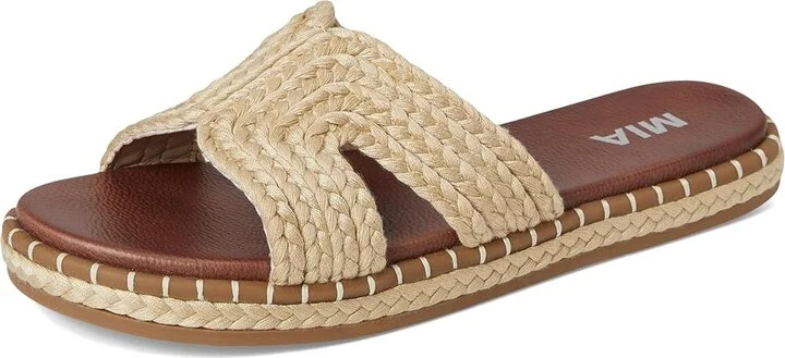 MIA Sirah Women's Sandals Natural : 7.5 M, Faux Leather - Image 5