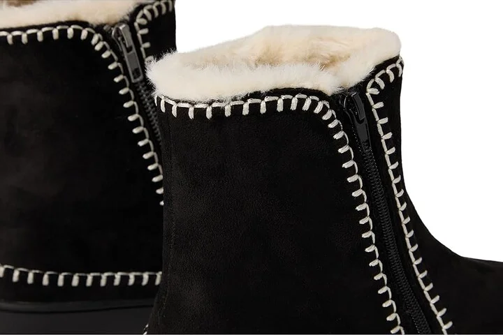 MIA Stormie Women's Boots Black : 7 M, Rubber/Suede - Image 7