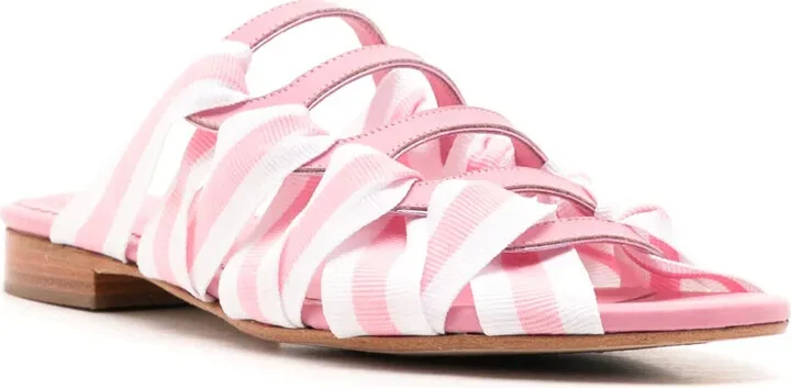 Mia stripe-detailing slides - Image 2