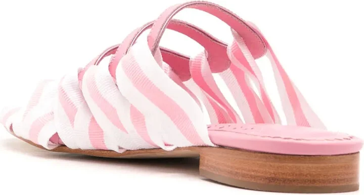Mia stripe-detailing slides - Image 3