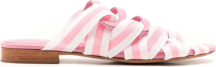 Mia stripe-detailing slides