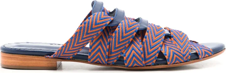 Mia striped sandals