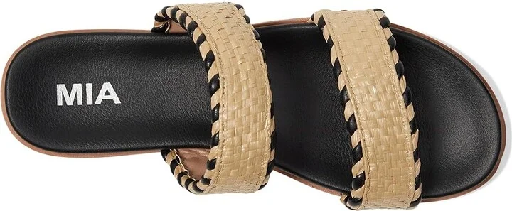 MIA Vella Women's Sandals Natural/Brown : 6.5 M, Faux Leather - Image 2
