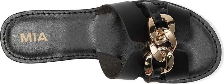 MIA Venetia Women's Wedge Shoes Black : 6.5 M, Faux Leather - Image 2