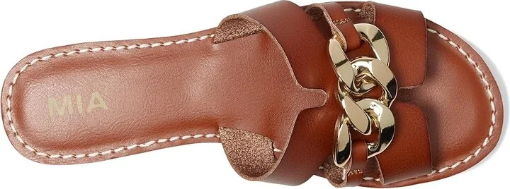MIA Venetia Women's Wedge Shoes Cognac : 6 M, Faux Leather - Image 2