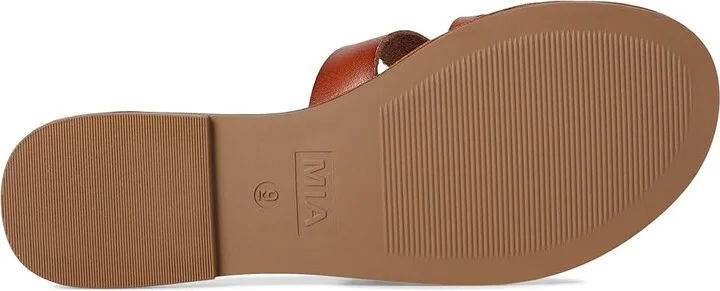 MIA Venetia Women's Wedge Shoes Cognac : 6 M, Faux Leather - Image 3