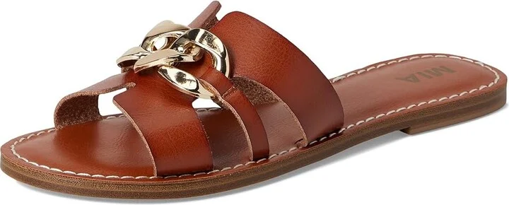 MIA Venetia Women's Wedge Shoes Cognac : 6 M, Faux Leather - Image 5
