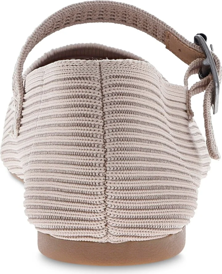 Mia Women's Brita Mary-Jane Round Toe Knit Flats - Image 3