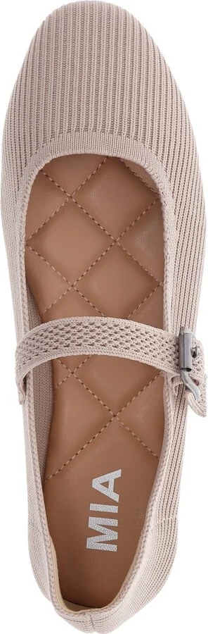 Mia Women's Brita Mary-Jane Round Toe Knit Flats - Image 4