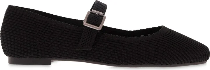 Mia Women's Brita Mary-Jane Round Toe Knit Flats - Image 6