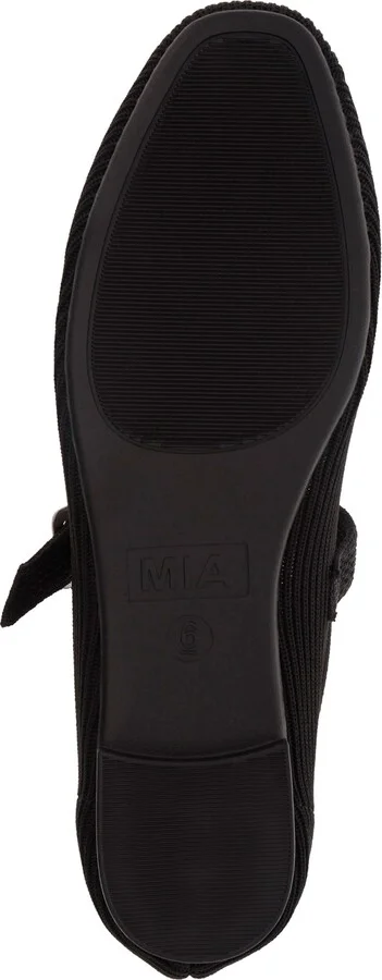 Mia Women's Brita Mary-Jane Round Toe Knit Flats - Image 9