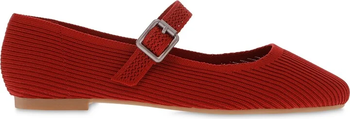 Mia Women's Brita Mary-Jane Round Toe Knit Flats - Image 10