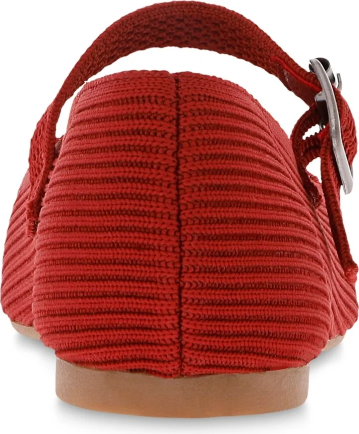 Mia Women's Brita Mary-Jane Round Toe Knit Flats - Image 11