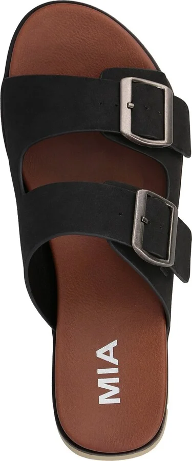 Mia Women's Esei Double Buckle Slip-On Slide Sandals - Image 4