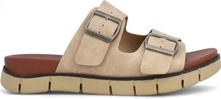 Mia Women's Esei Double Buckle Slip-On Slide Sandals - Image 6
