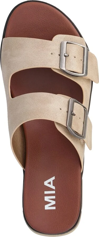 Mia Women's Esei Double Buckle Slip-On Slide Sandals - Image 8