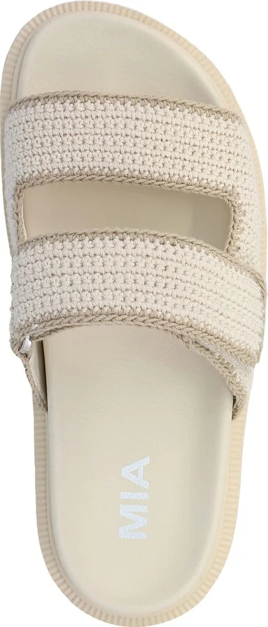 Mia Women's Gabri Double Strap Slip-On Slide Sandals - Bone, Sand - Image 4