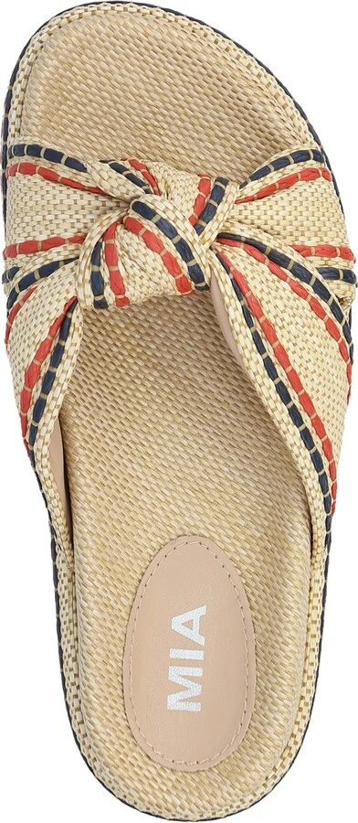 Mia Women's Giade Raffia Slip-On Sandals - Image 8