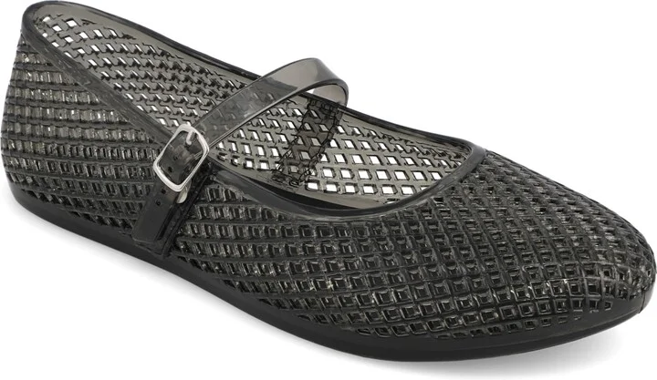 Mia Women's Gianne Jelly Mary-Jane Round Toe Flats