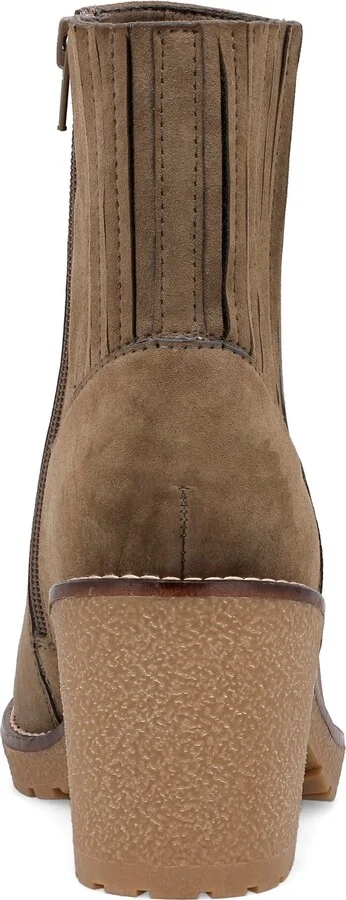 Mia Women's Harlow Lug-Sole Block-Heel Chelsea Booties - Image 7