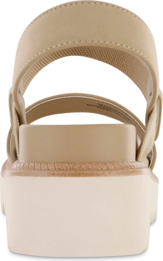 Mia Women's Jene Platform Round Toe Sandals - White, Black - Image 11