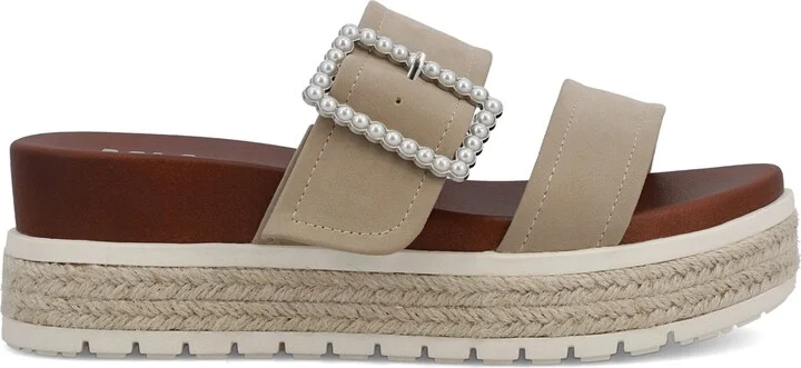 Mia Women's Kika Platform Slide Round Toe Sandals - Image 6