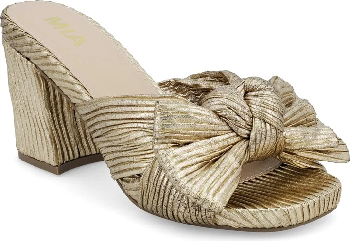 Mia Women's Mechelle Block Heel Dress Sandals