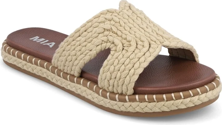 Mia Women's Sirah Slip-On Flat Sandals