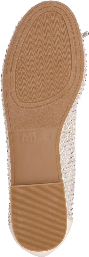 Mia Women's Unica Mary-Jane Rhinestone Mesh Flats - Image 9