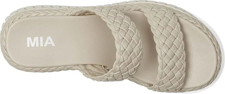 MIA Yoshi Women's Wedge Shoes Ecru : 8.5 M, Faux Leather - Image 2