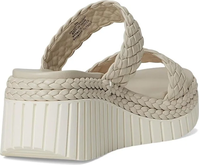 MIA Yoshi Women's Wedge Shoes Ecru : 8.5 M, Faux Leather - Image 4