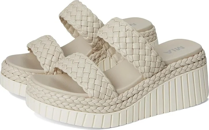 MIA Yoshi Women's Wedge Shoes Ecru : 8.5 M, Faux Leather