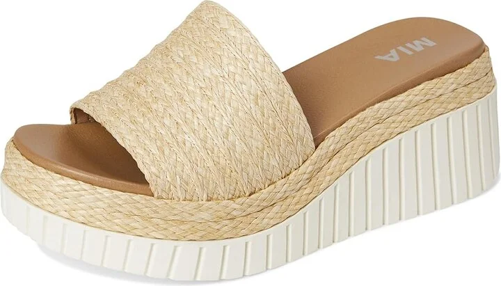 MIA Yuki Women's Wedge Shoes Natural : 8.5 M, Faux Leather - Image 5