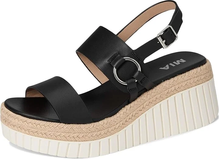 MIA Yuna Women's Wedge Shoes Black : 10 M, Faux Leather - Image 5