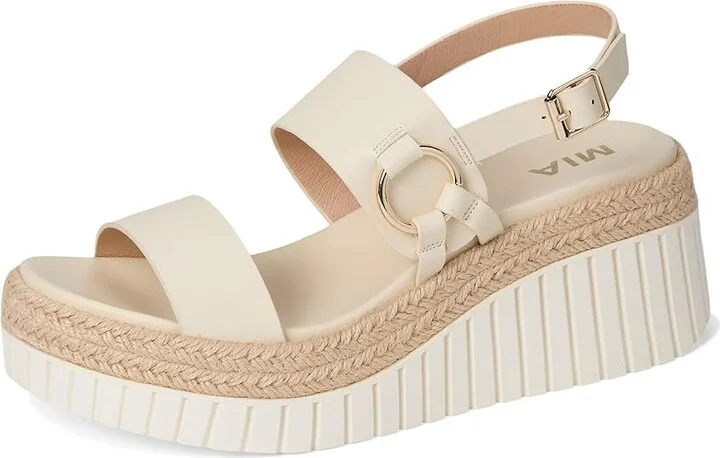 MIA Yuna Women's Wedge Shoes Bone : 8.5 M, Faux Leather - Image 5