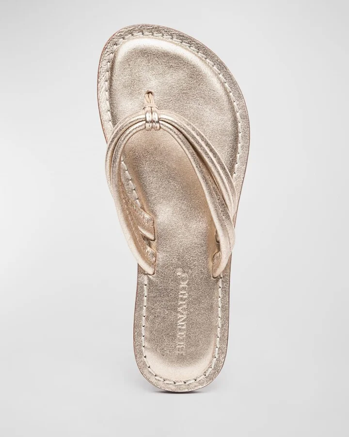 Miami Leather Slide Sandals - Image 2