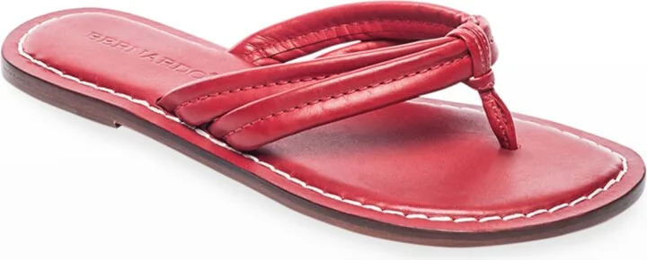 Miami Leather Slide Sandals - Image 3