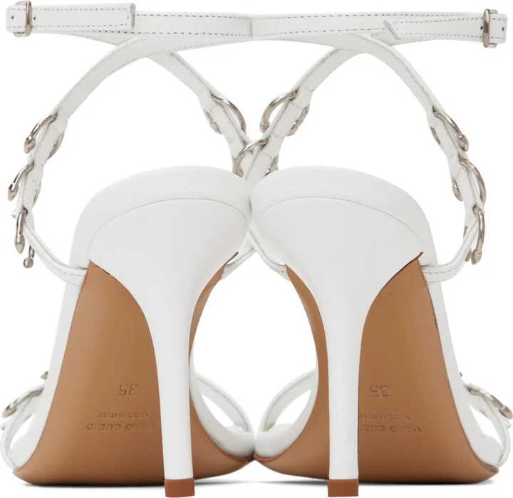 Miaou White GIABORGHINI Edition Reno Heeled Sandals - Image 2