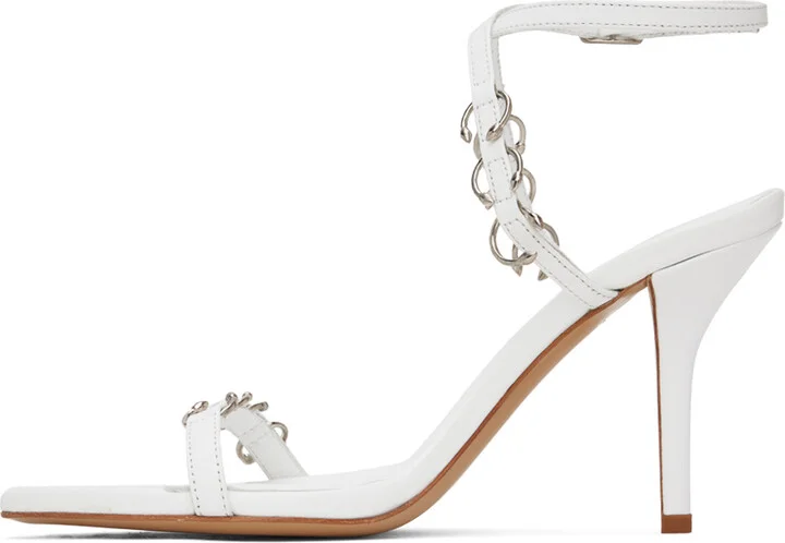 Miaou White GIABORGHINI Edition Reno Heeled Sandals - Image 3