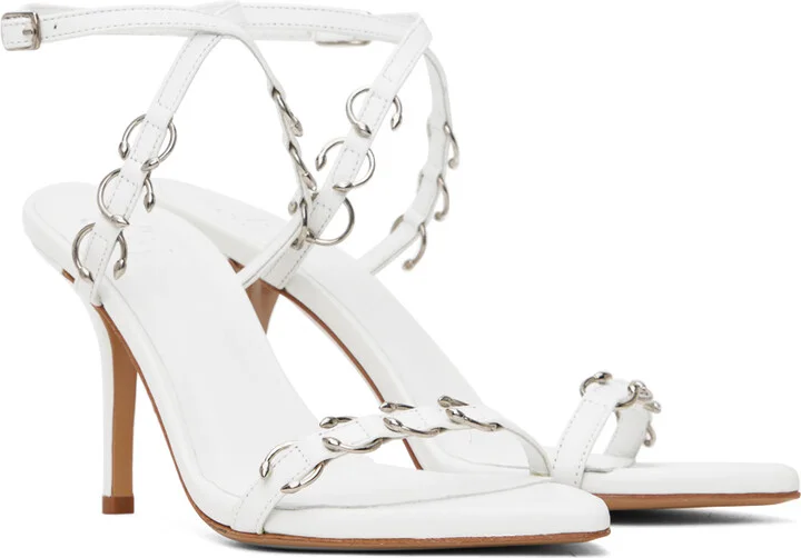 Miaou White GIABORGHINI Edition Reno Heeled Sandals - Image 4