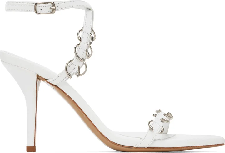 Miaou White GIABORGHINI Edition Reno Heeled Sandals