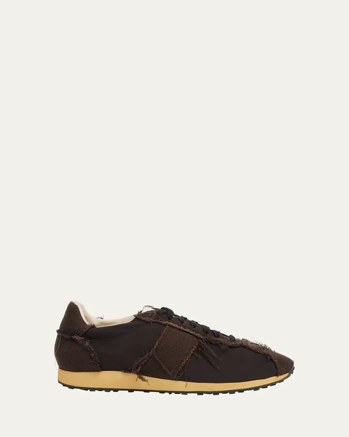 Mica Distressed Lace-Up Sneakers